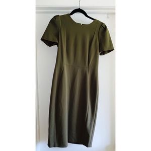 Calvin Klein Olive Green Pencil Dress